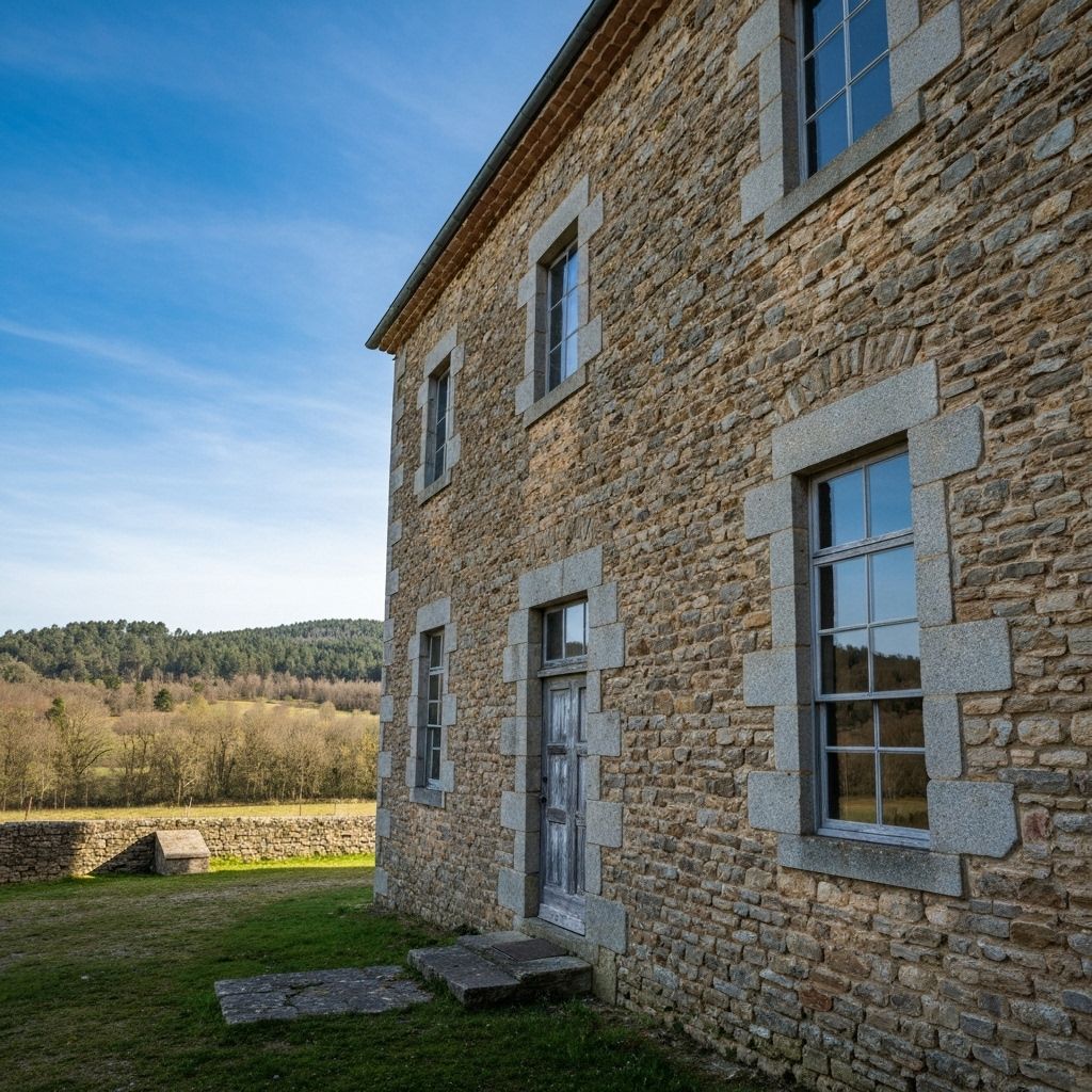 Historic mill exterior with stone walls